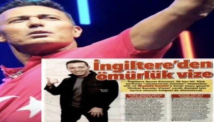 Mustafa Sandal’a İngiltere’den Büyük Onur: “Uluslararası Sanatçı” Statüsüne Layık Görüldü