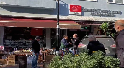 İstanbul Şile’de CHP önünde ’kızıma küfür ettiler’ diye bağıran kişi gözaltına alındı